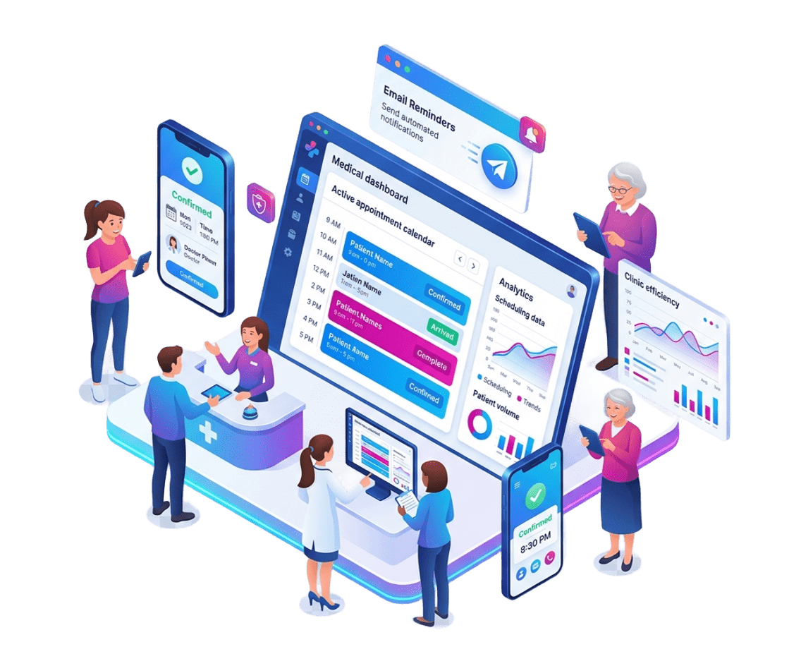 Sanelia Software booking interface